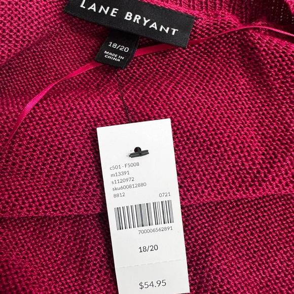 Lane Bryant Magenta Knit Cardigan - Picture 6 of 8